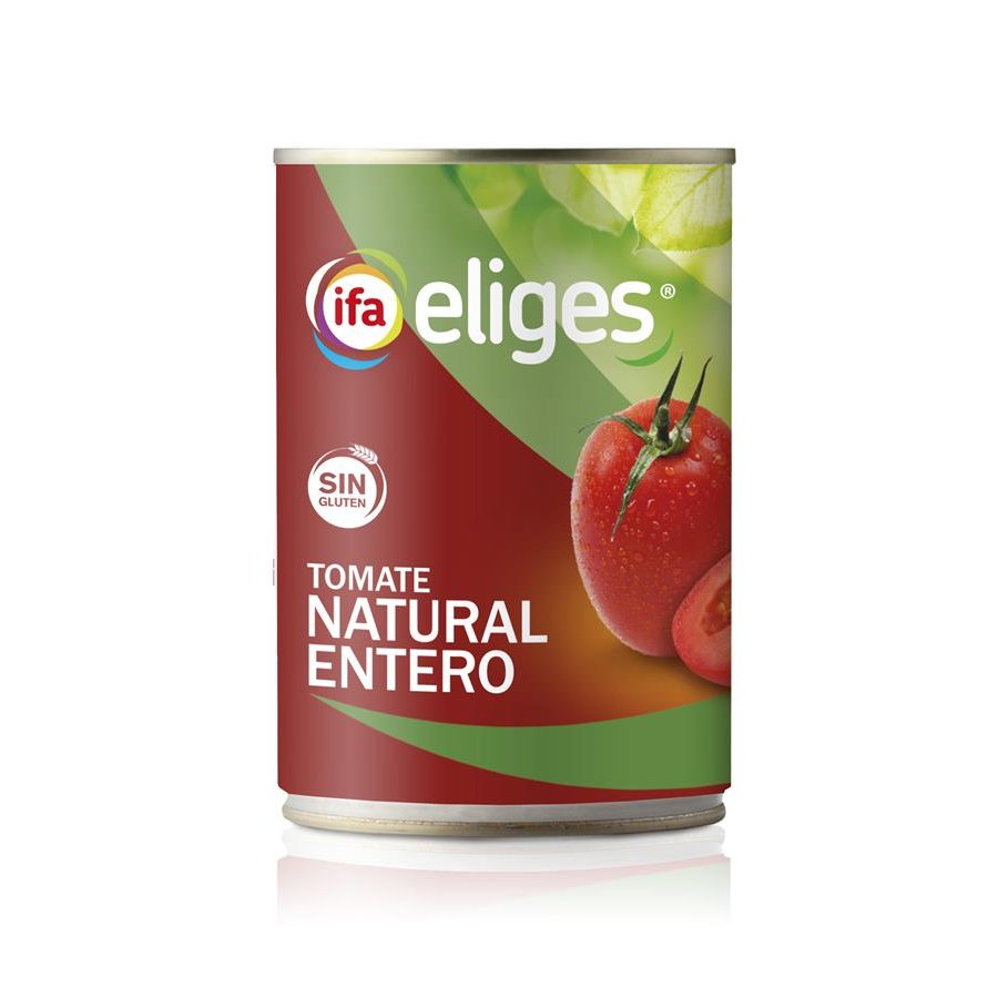 Tomate natural entero IFA ELIGES lata 240 g pne.