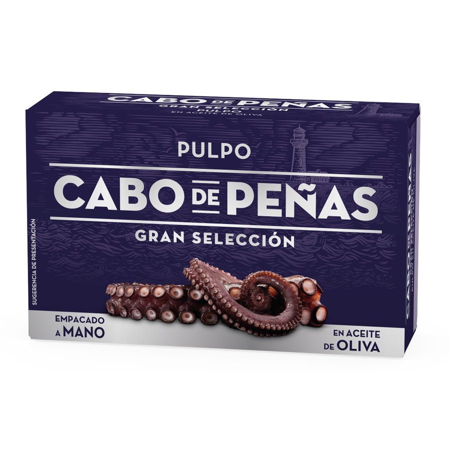 Pulpo en aceite de oliva CABO DE PEÑAS 111 g pn.