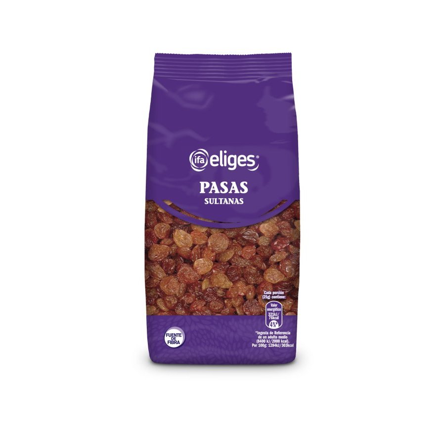 Uvas pasas sultanas IFA ELIGES bolsa 200 g