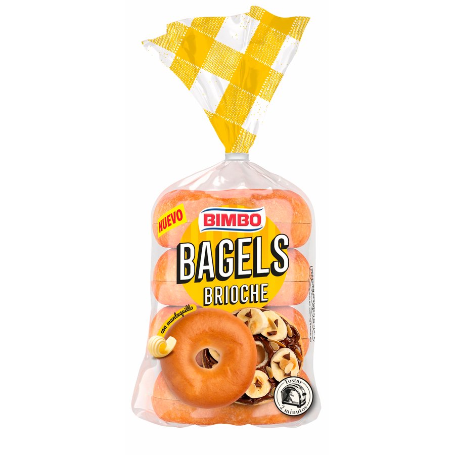 Pan bagels BIMBO brioche 4 unidades 300 g