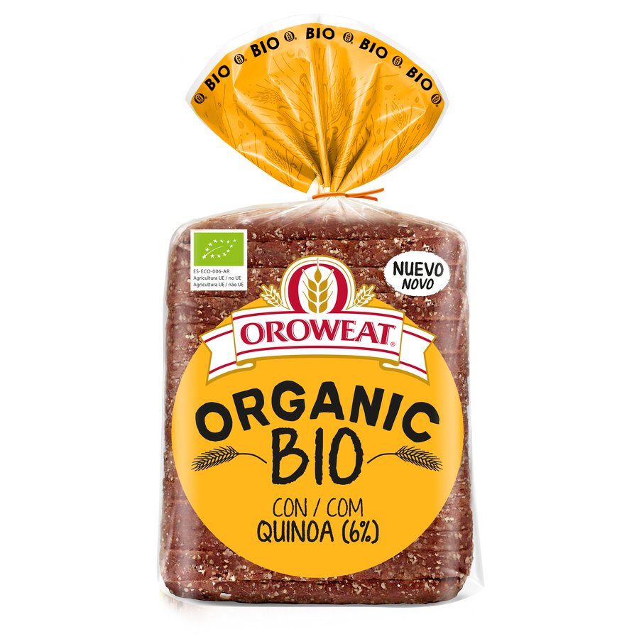 Pan molde OROWEAT Organic Bio quinoa y trigo espelta 400 g