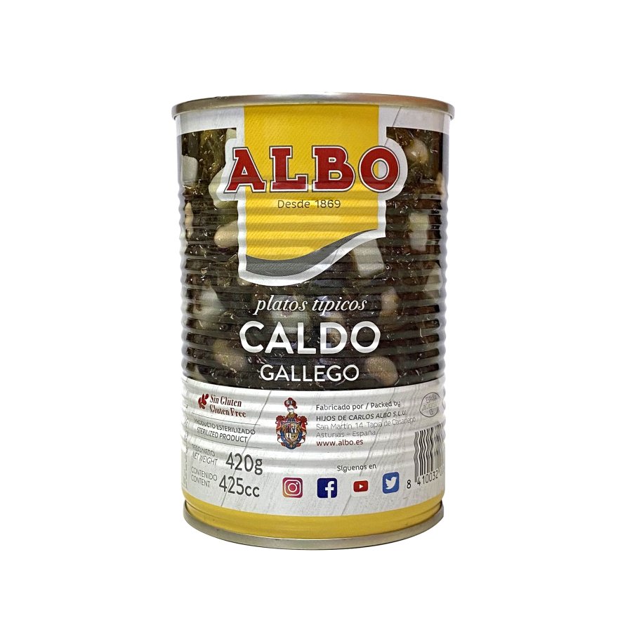 Caldo gallego ALBO lata 420 g pn.