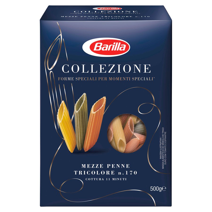 Mezze penne tricolore BARILLA 500 g