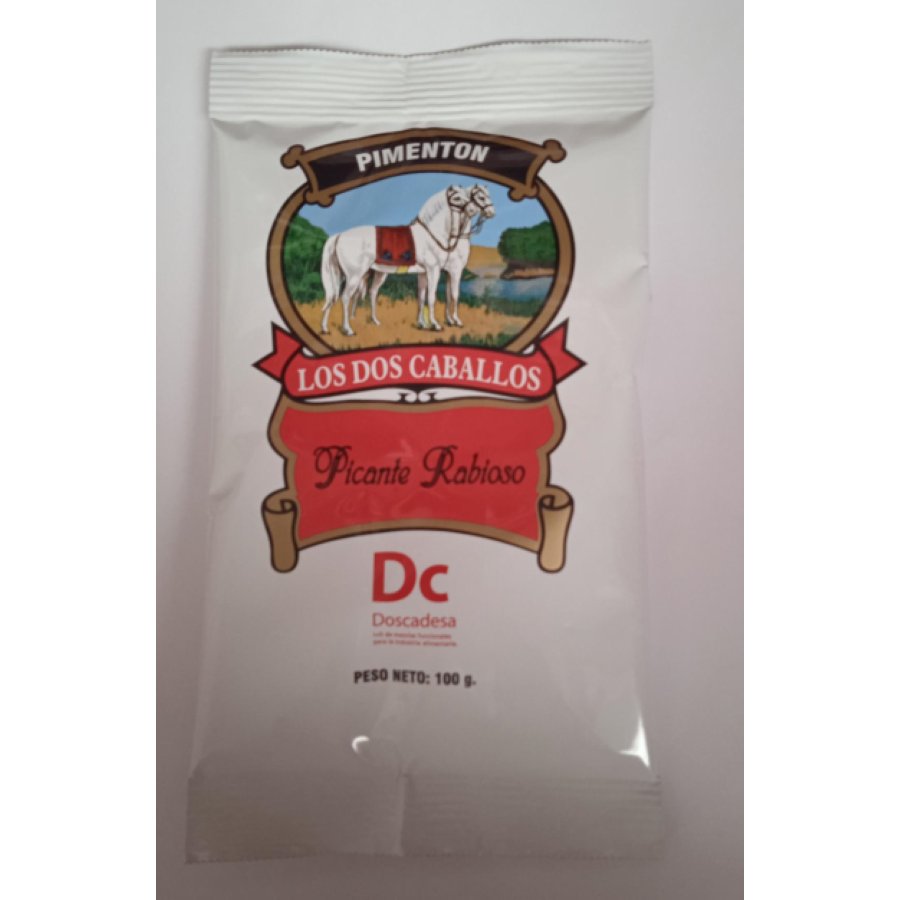 Pimentón picante rabioso DOS CABALLOS 100 g