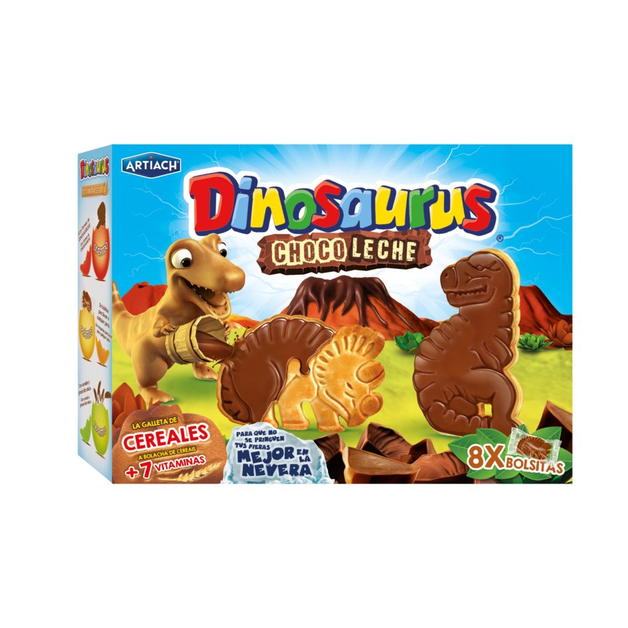 Galletas ARTIACH Dinosaurus chocolate con leche 340 g