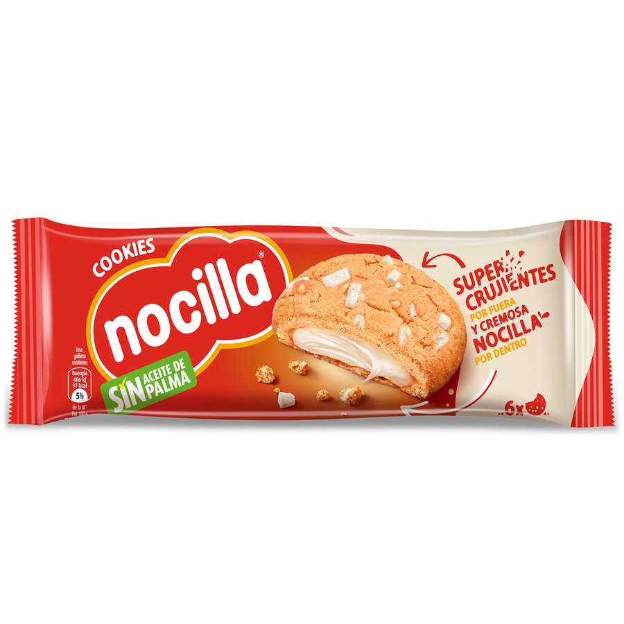 Galletas Cookies NOCILLA blanca 120 g