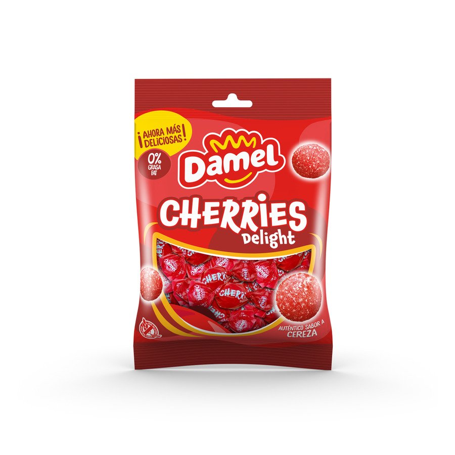 Caramelos cherries delight DAMEL bolsa 90 g