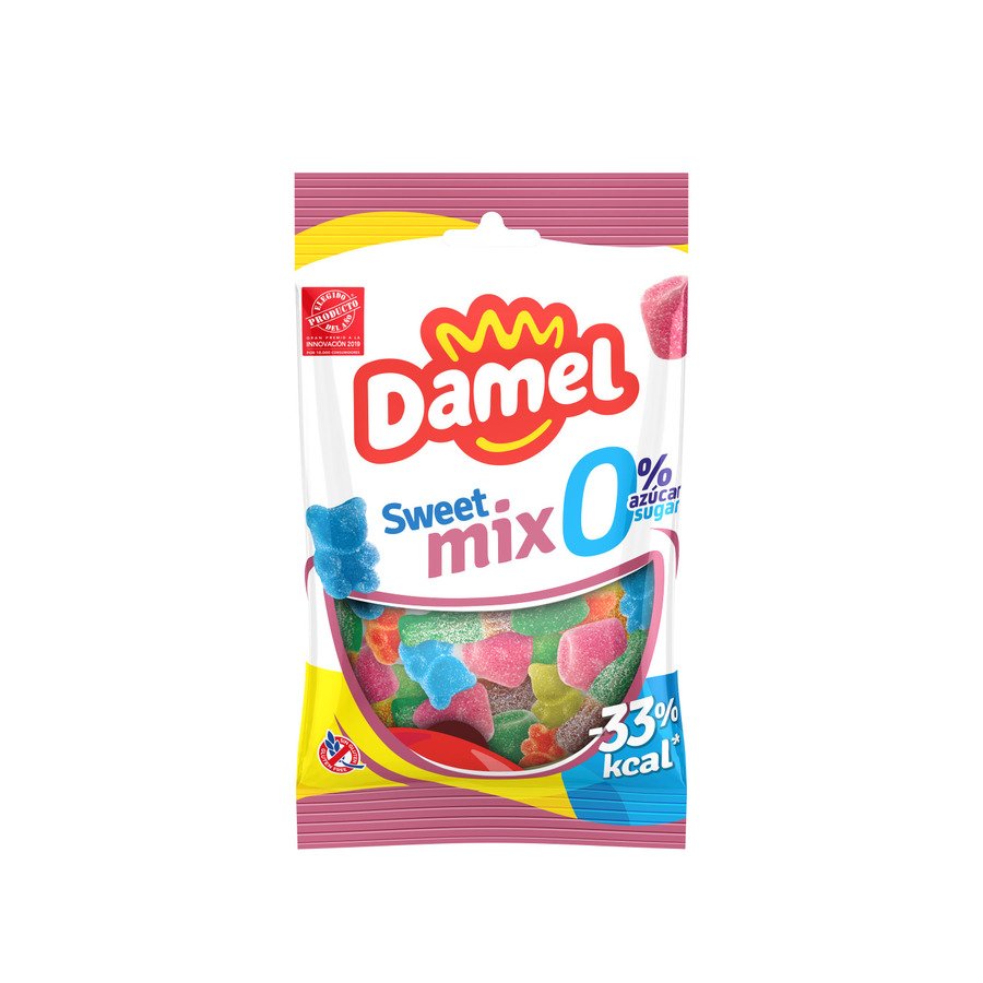 Caramelos de goma DAMEL sweet mix 0% azúcar 90 g