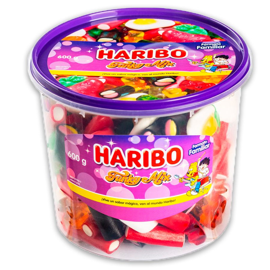 Caramelo gelatina Funky Mix HARIBO maxibox 600 g