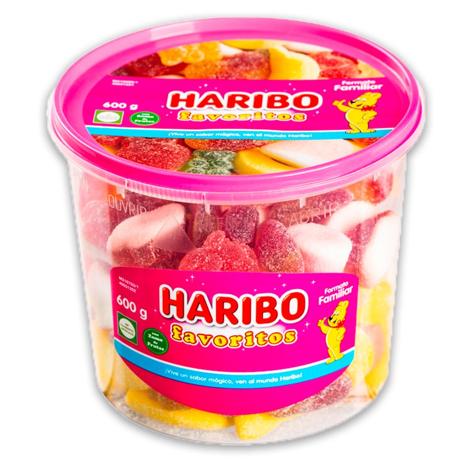 Caramelo gelatina Favoritos HARIBO maxibox 600 g