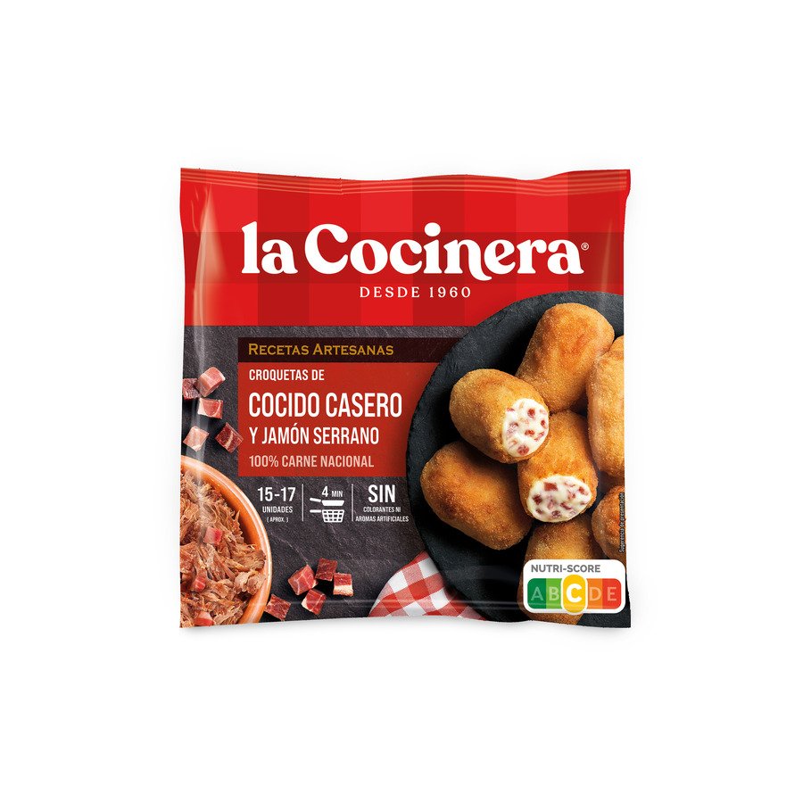 Croquetas congeladas artesanas de cocido LA COCINERA 500 g