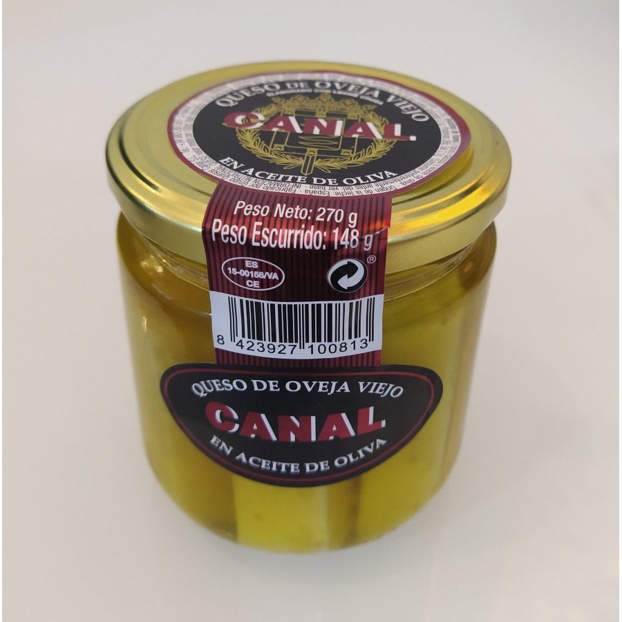 Queso oveja viejo en aceite de oliva CANAL tarro 340 g