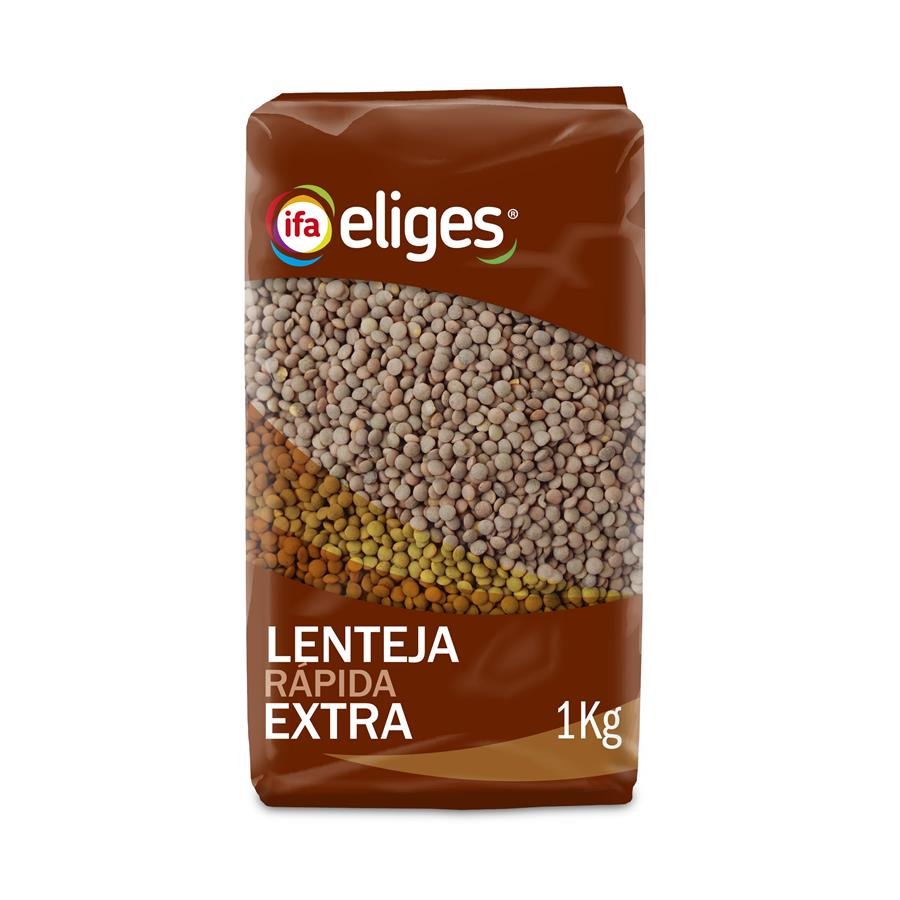 Lenteja rápida extra IFA ELIGES bolsa 1 kg.