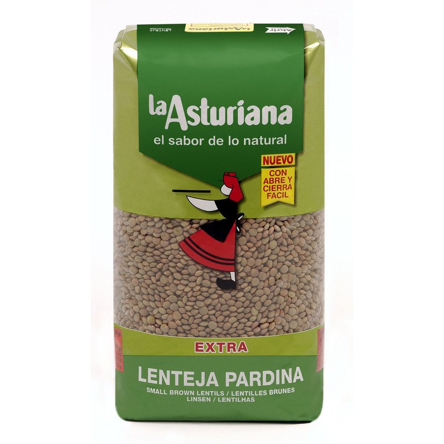 Lentejas extra pardina LA ASTURIANA bolsa 1 kg