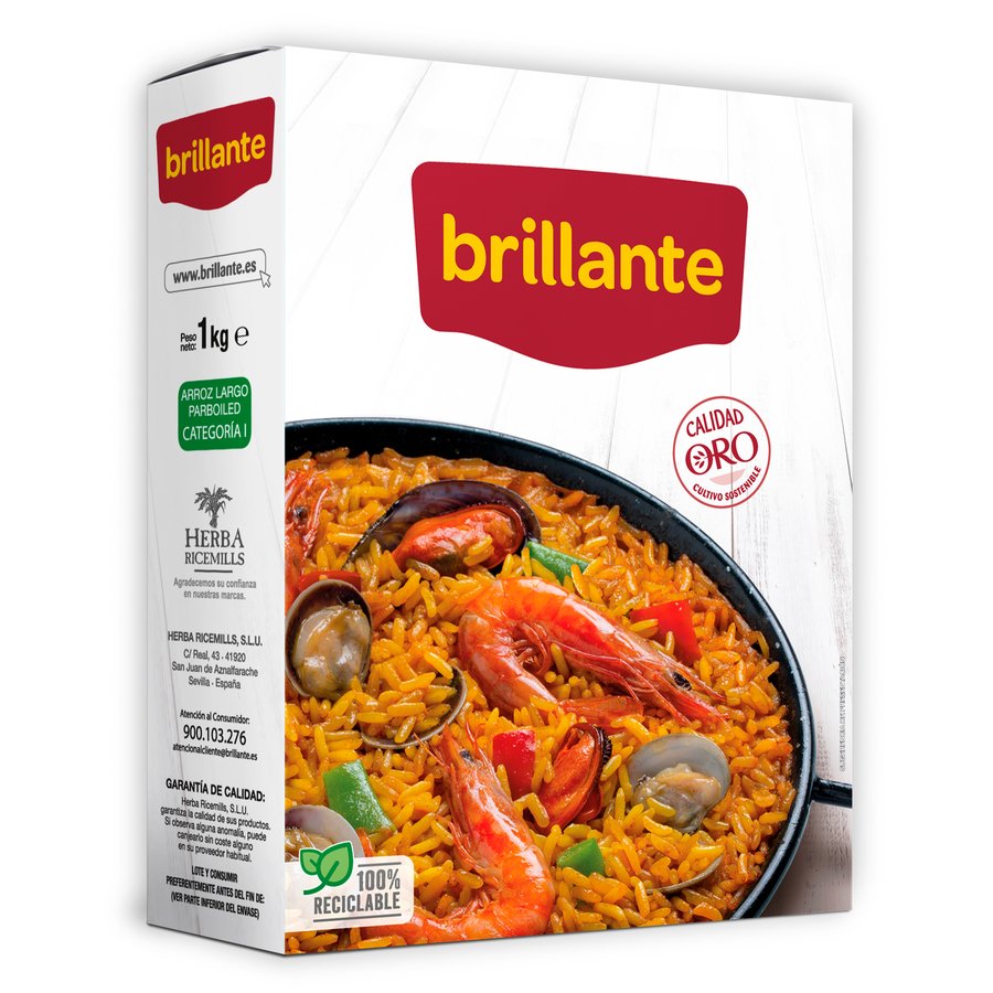 Arroz BRILLANTE primera caja 1 kg