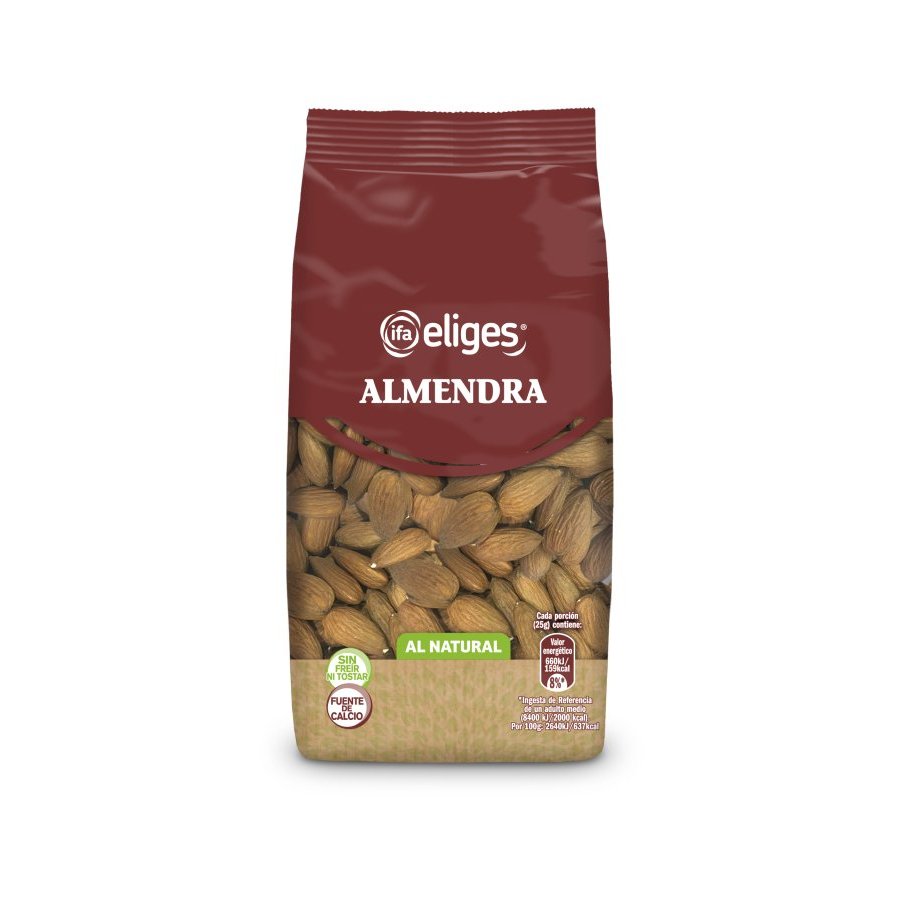 Almendra al natural con piel IFA ELIGES 200 g