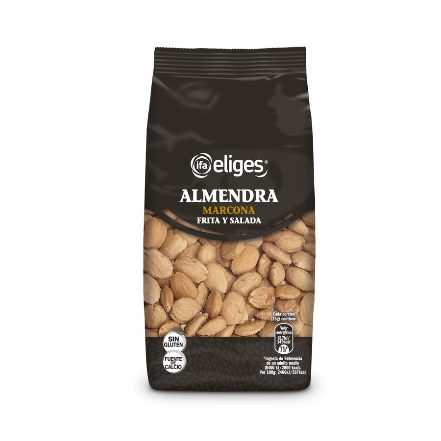 Almendra marcona frita y salada repelada IFA ELIGES 200 g.