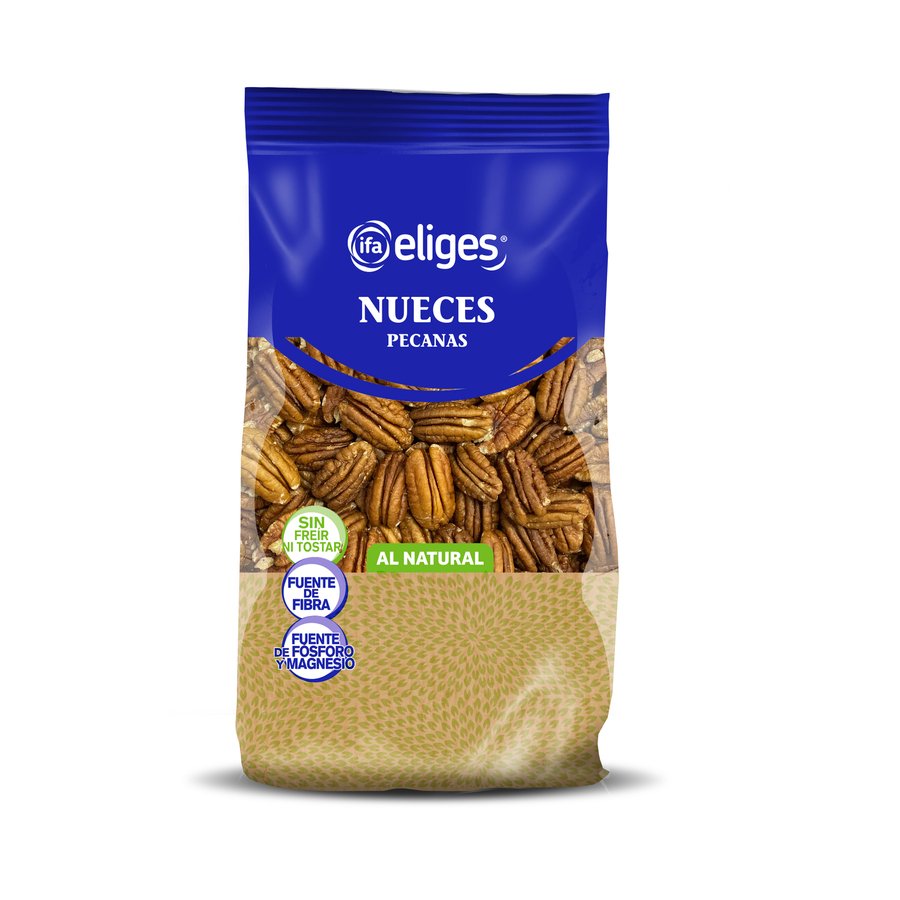 Nueces pecanas al natural IFA ELIGES bolsa 200 g