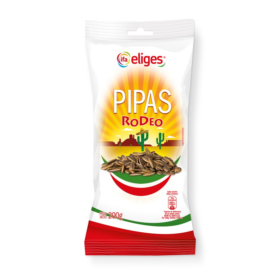 Pipas rodeo sabor barbacoa IFA ELIGES 200 grs.