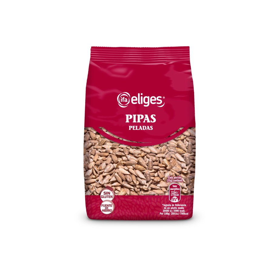 Pipas girasol peladas fritas y saladas IFA ELIGES 125 grs.