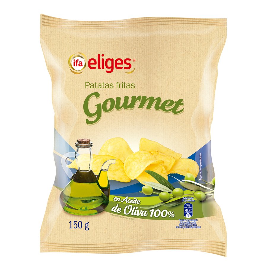 Patatas fritas gourmet en aceite de oliva IFA ELIGES 150 g