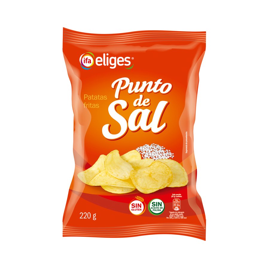 Patatas fritas al punto de sal IFA ELIGES 220 g