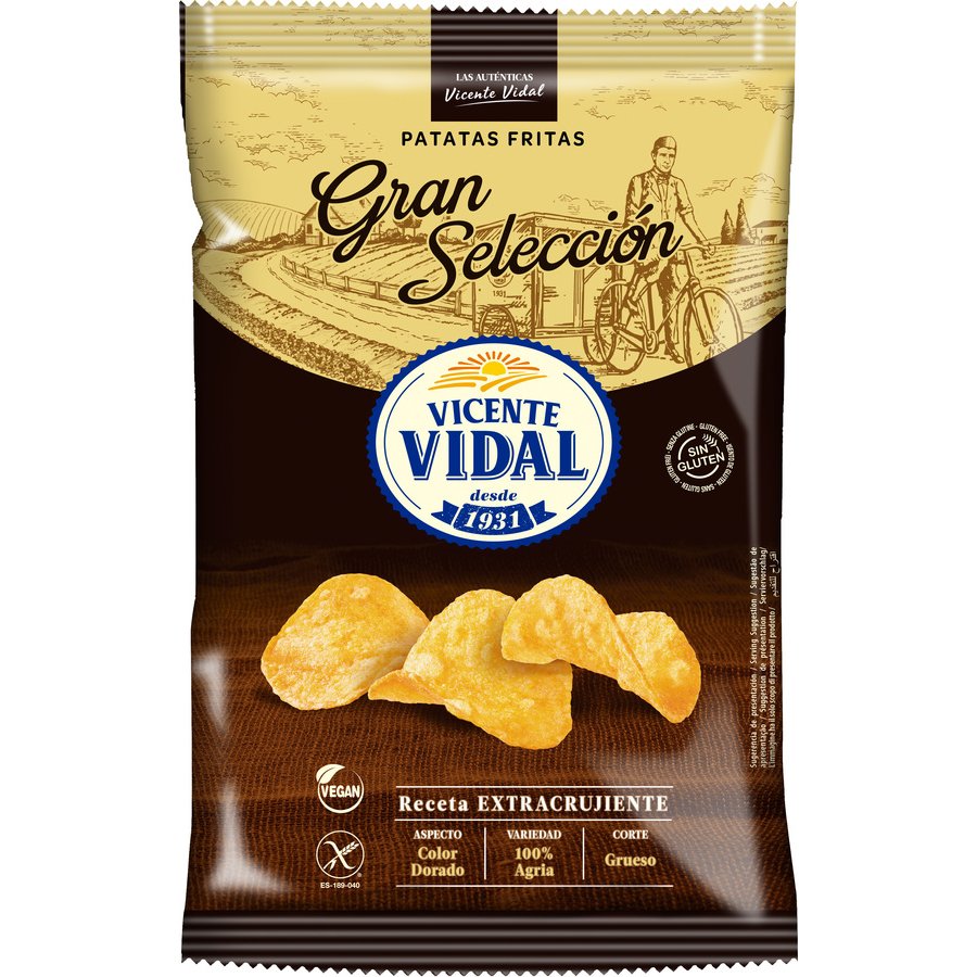 Patatas fritas gran selección VICENTE VIDAL 165 g