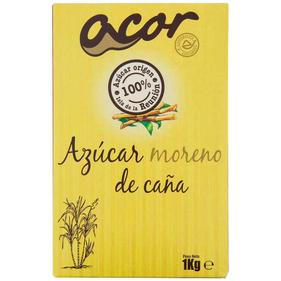 Azúcar moreno de caña ACOR paquete 1 kg