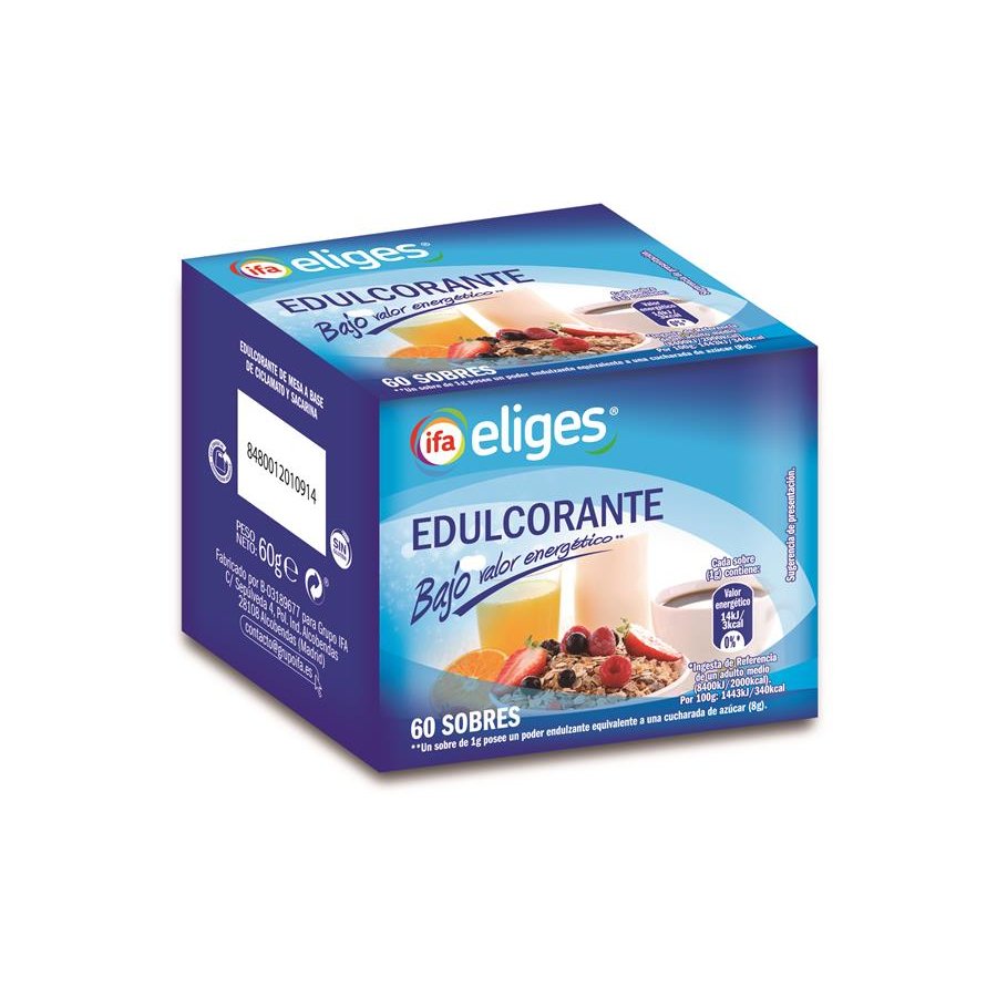 Edulcorante 60 sobres IFA ELIGES caja 60 g