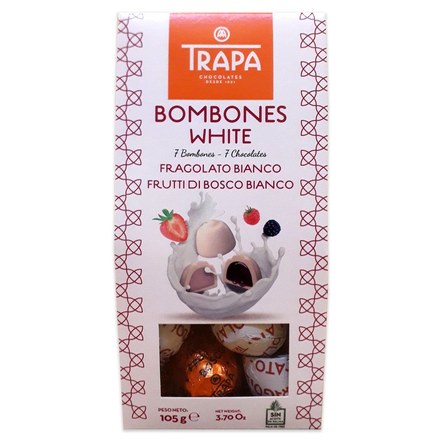 Bombones blancos TRAPA bolsa 105 g