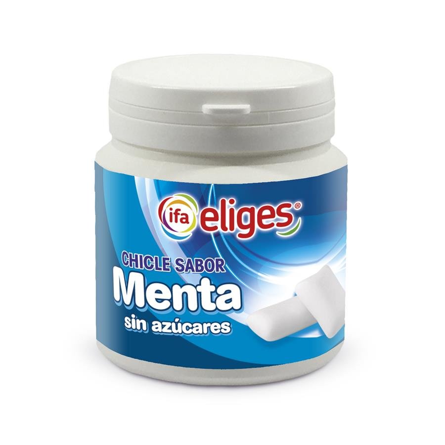 Chicle menta sin azúcar IFA ELIGES bote 100 g