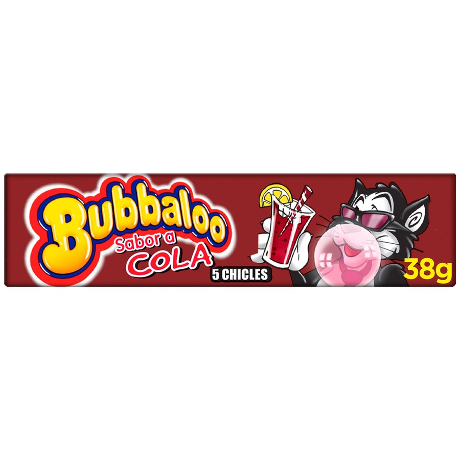 Chicle BUBBALOO cola stick 5 unidades 38 g