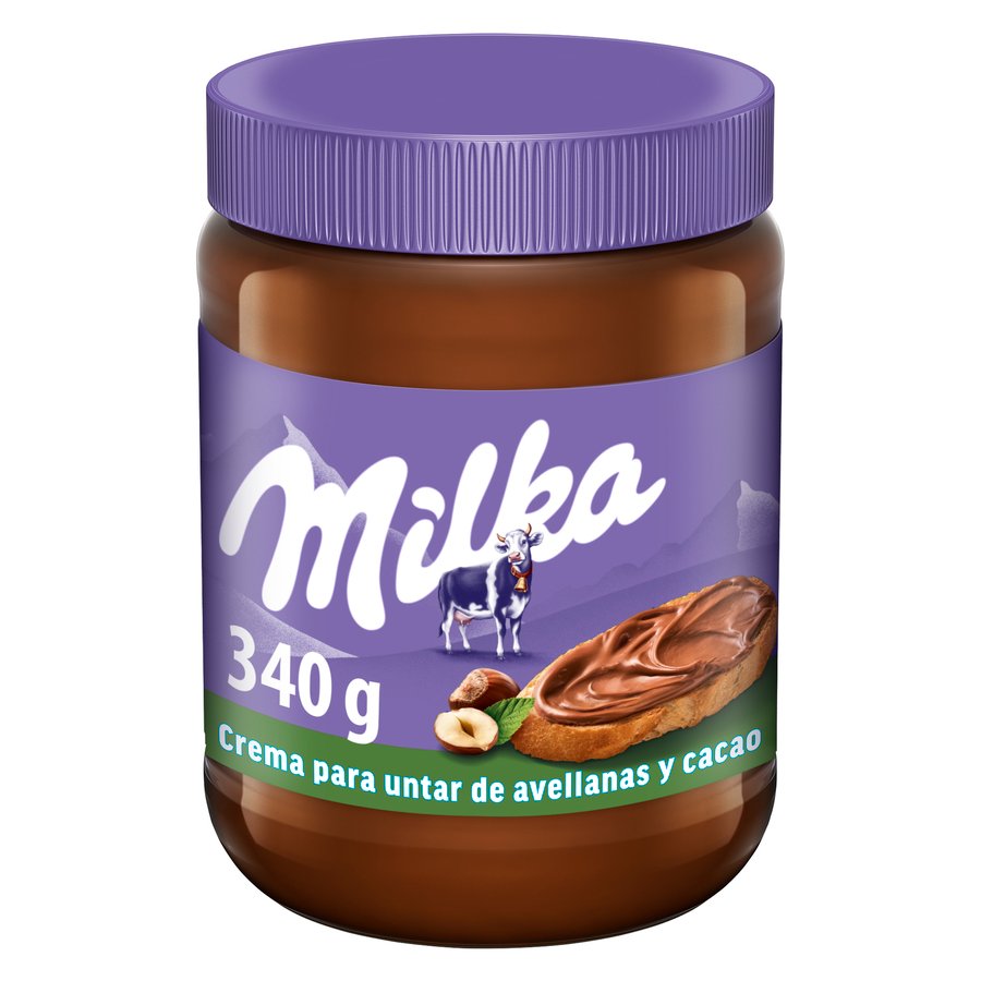 Crema de cacao con avellanas MILKA 340 g