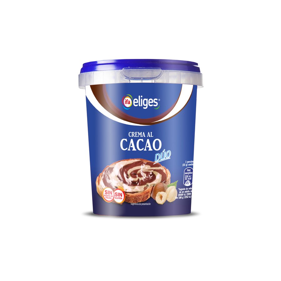 Crema cacao con avellanas IFA ELIGES 2 sabores 500 g