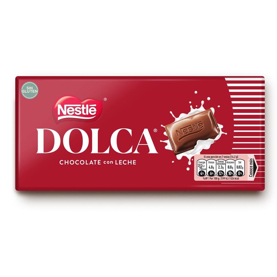 Chocolate con leche NESTLE Dolca tableta 100 g