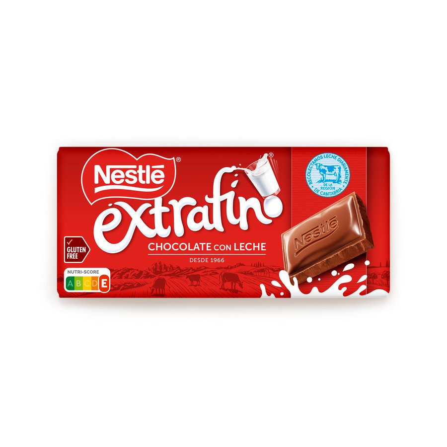 Chocolate con leche NESTLE extrafino tableta 125 g