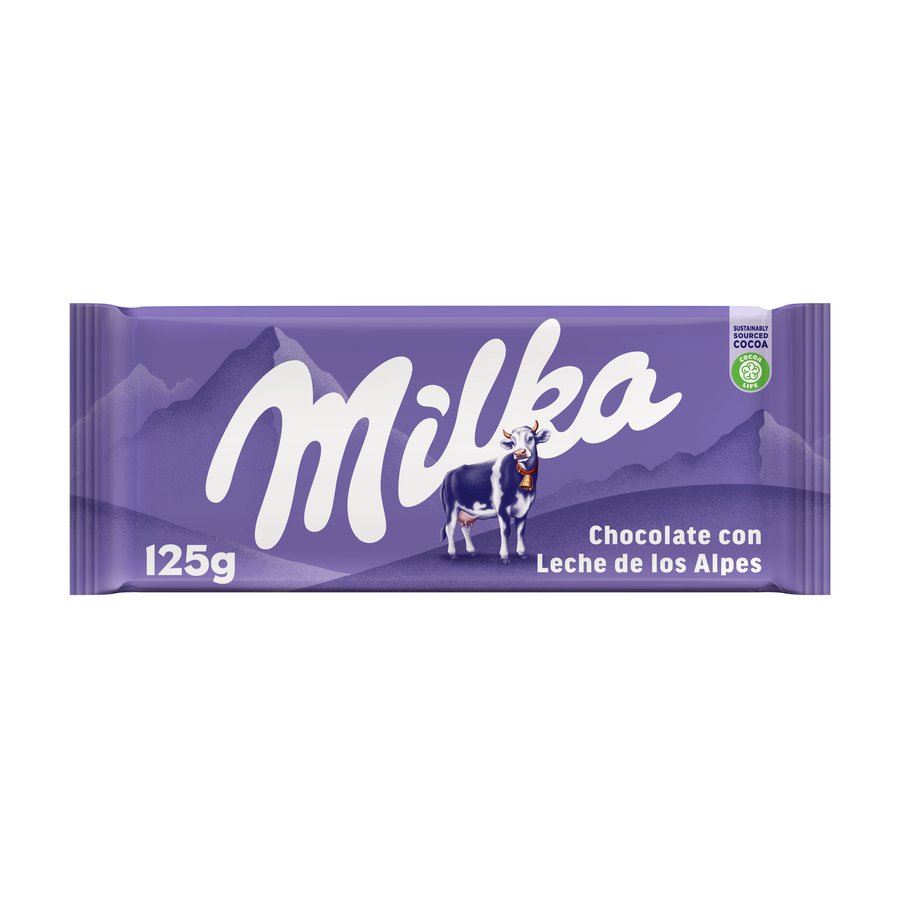 Chocolate con leche MILKA tableta 125 g