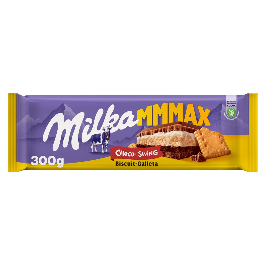 Chocolata MILKA Choco-Swing galleta tableta 300 g