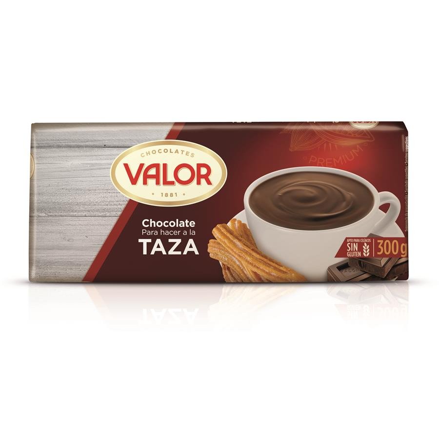 Chocolate a la taza VALOR sin gluten tableta 300 g