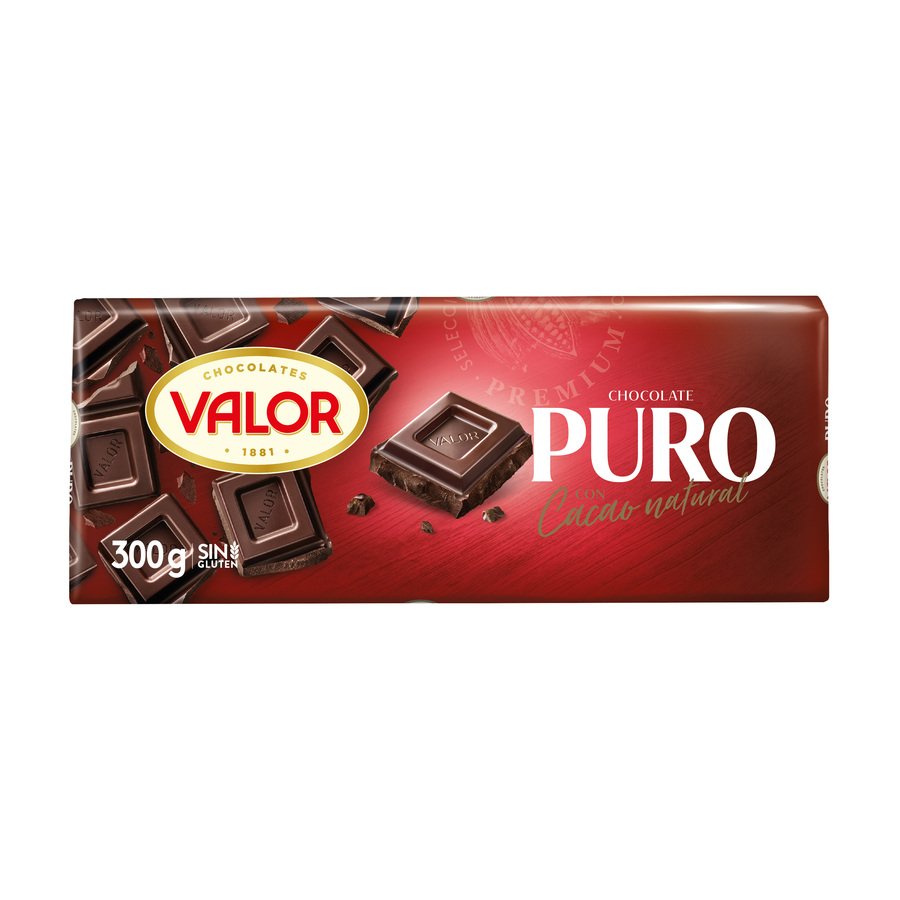 Chocolate puro con avellanas enteras Valor sin gluten 250 g