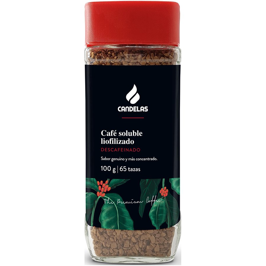 Café CANDELAS liofilizado descafeinado 100 g