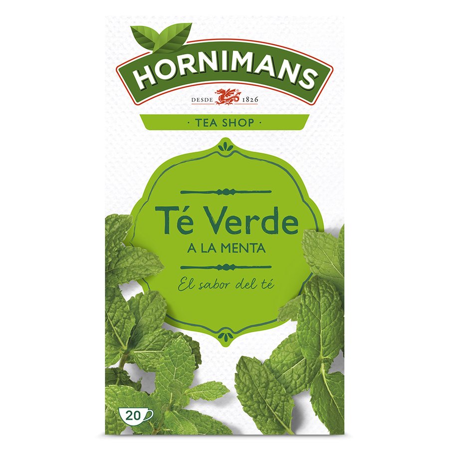 Té verde a la menta HORNIMANS estuche 20 sobres