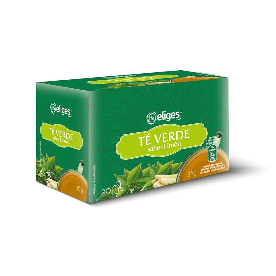 Té verde sabor limón IFA ELIGES 20 unidades