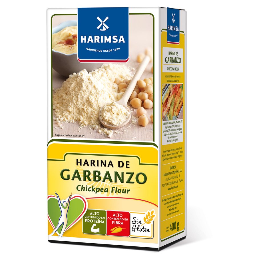 Harina de garbanzo sin gluten HARIMSA 400 g