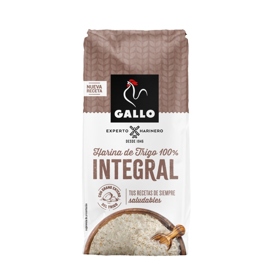 Harina de trigo integral GALLO paquete 1 kg