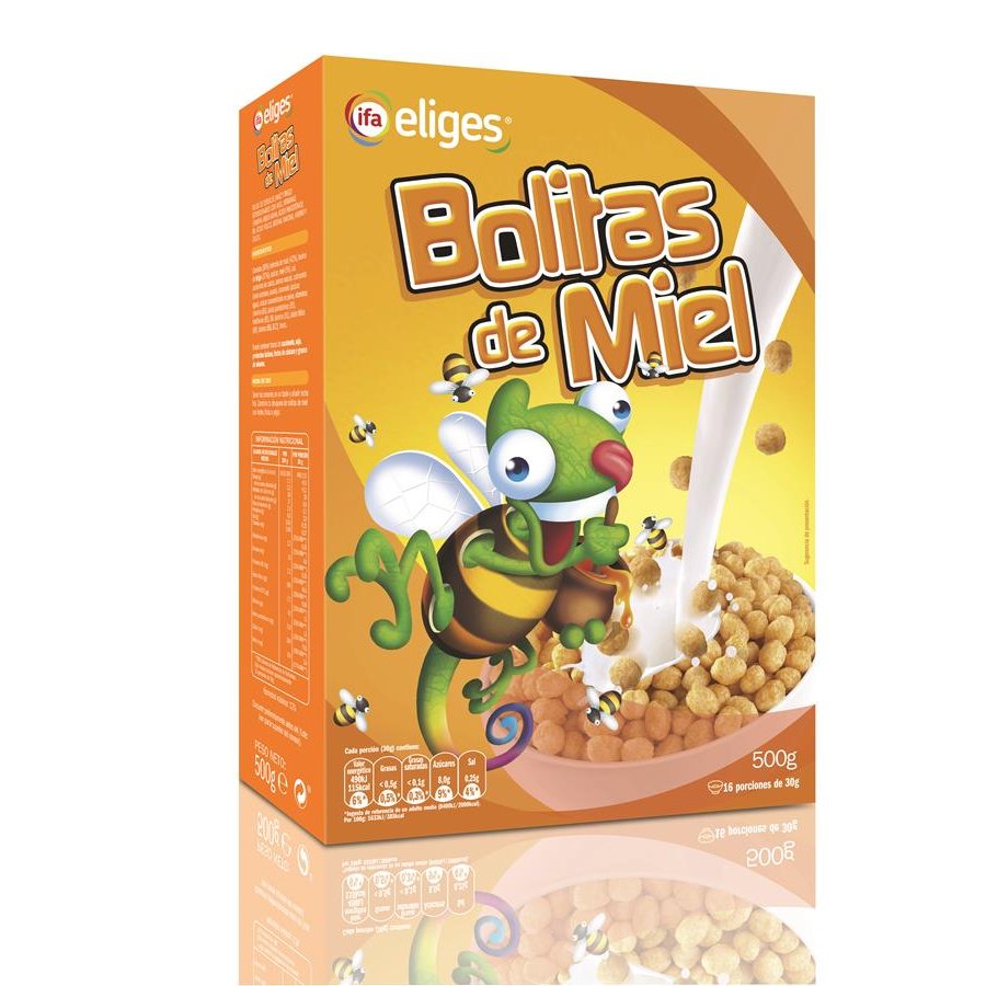 Cereales IFA ELIGES bolitas de miel 500 g