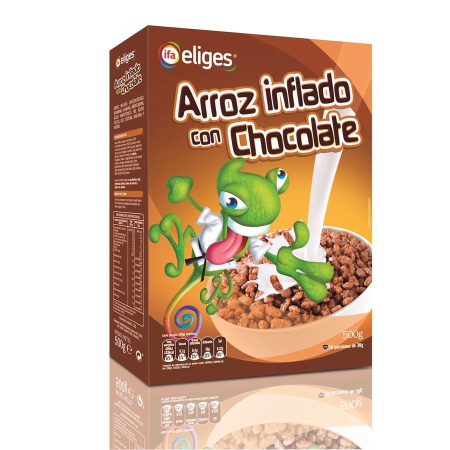 Cereales arroz inflado chocolateado IFA ELIGES 500 g