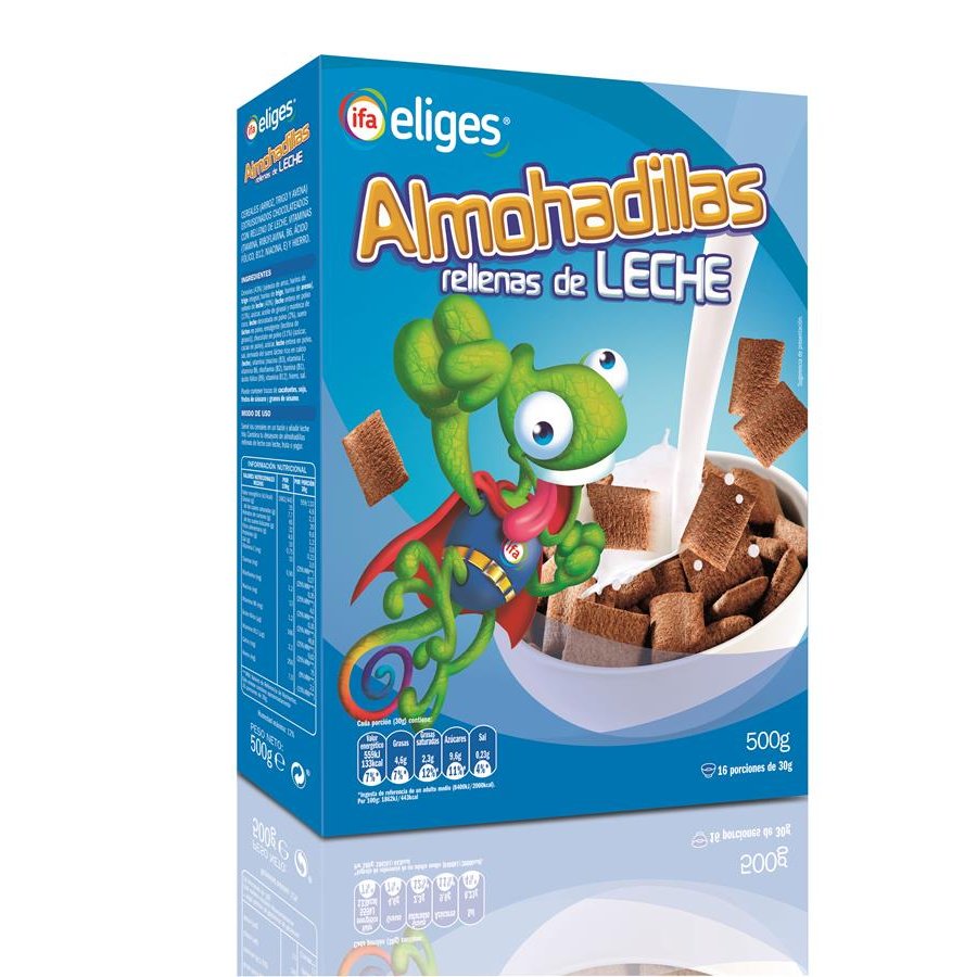 Cereales almohadilla rellena leche IFA ELIGES 500 g