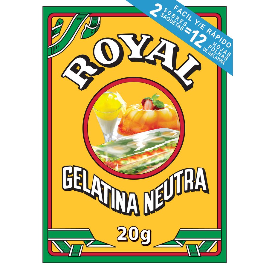 Gelatina ROYAL neutra en polvo estuche 20 g