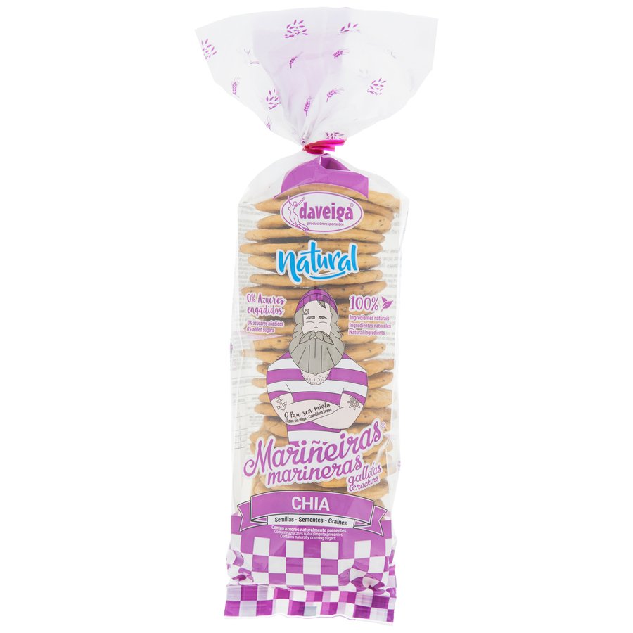 Galletas Mariñeiras DAVEIGA con semillas de chía 200 g